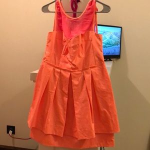 Nanette Lapore, coral cocktail dress. Size 10
